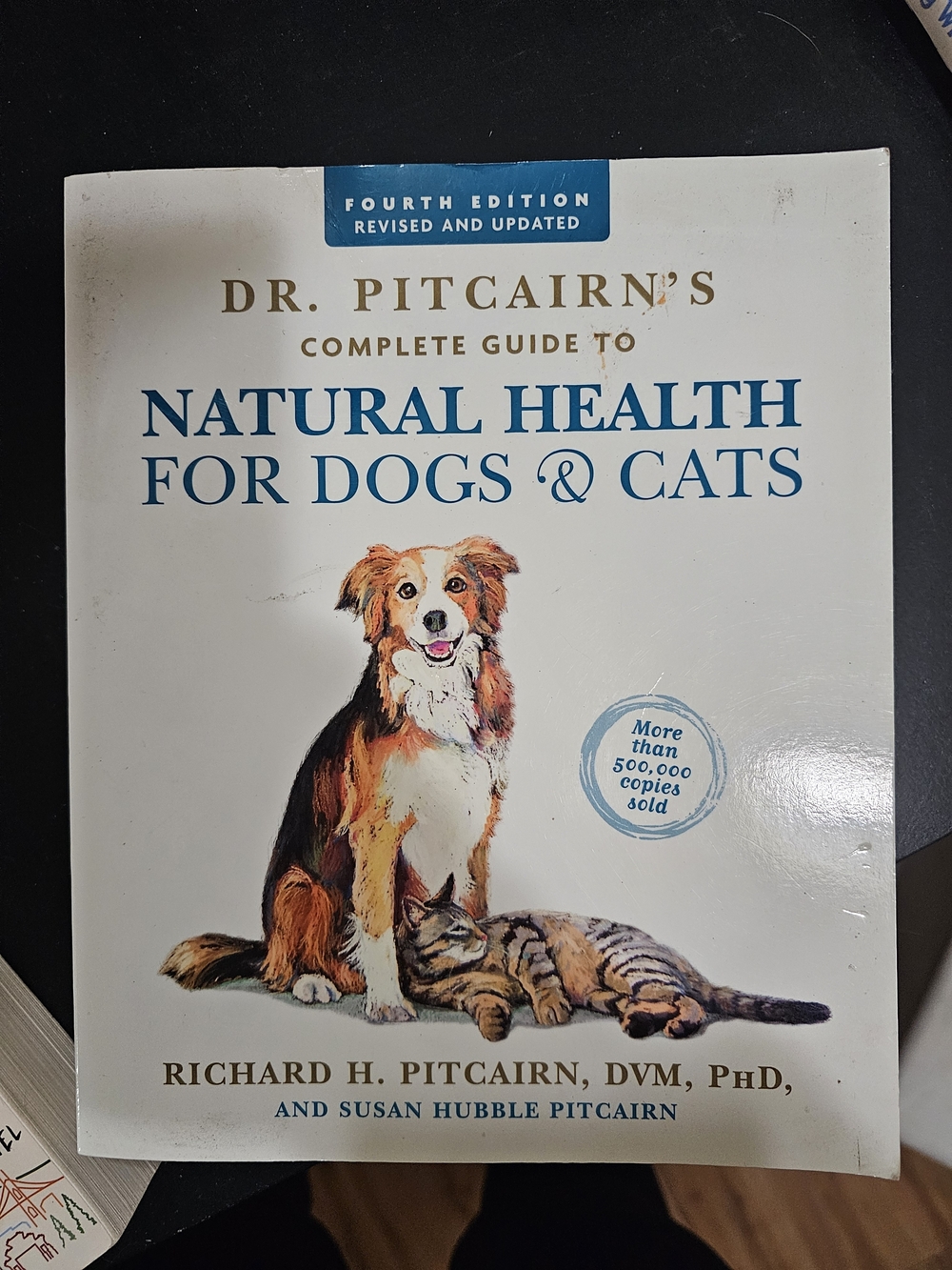 Dr. Pitcairn Natural Health for Dogs & Cats 4th Edition Holistic Pet Care Book